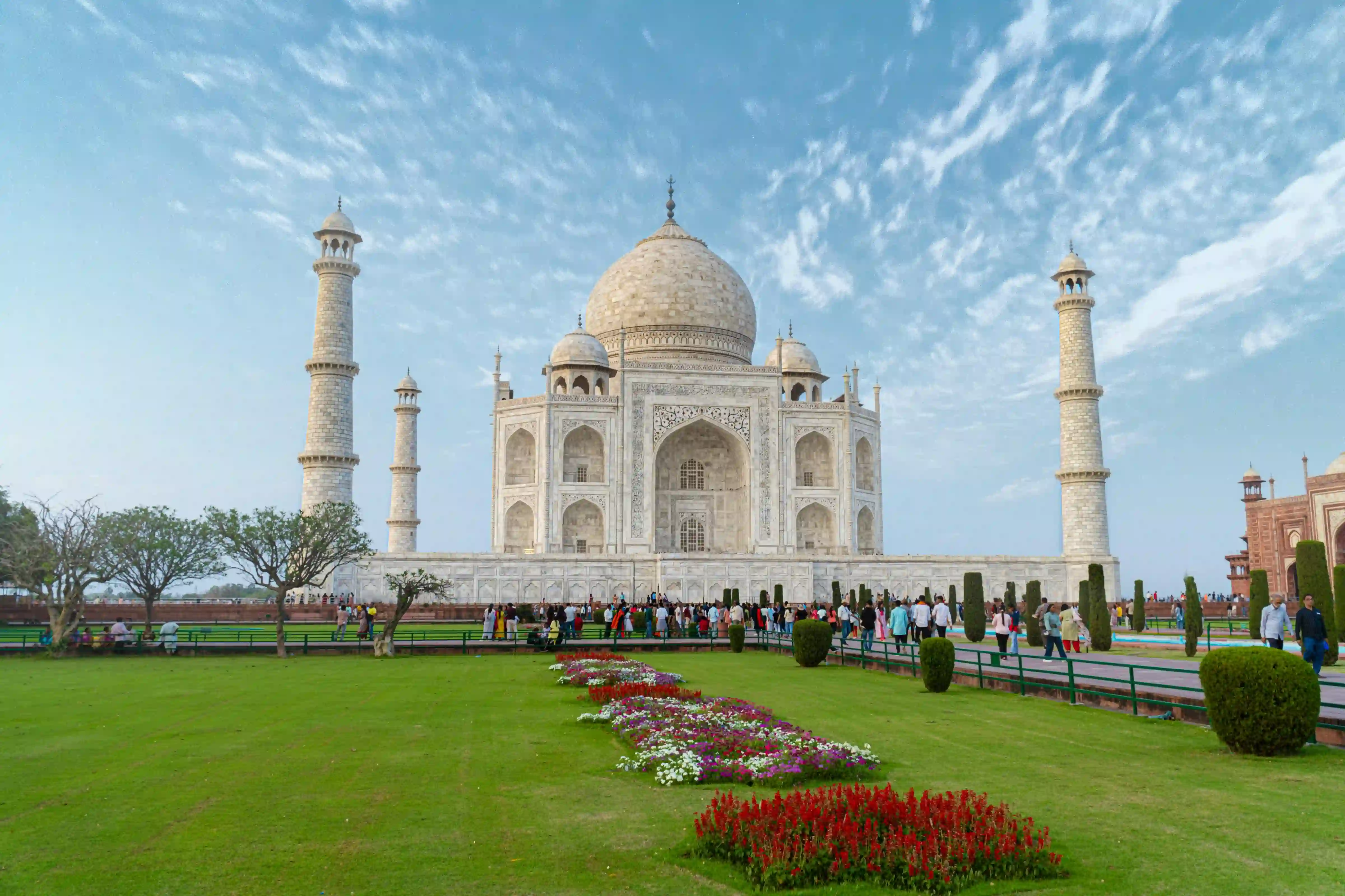 What is included in a same-day Agra tour by car?